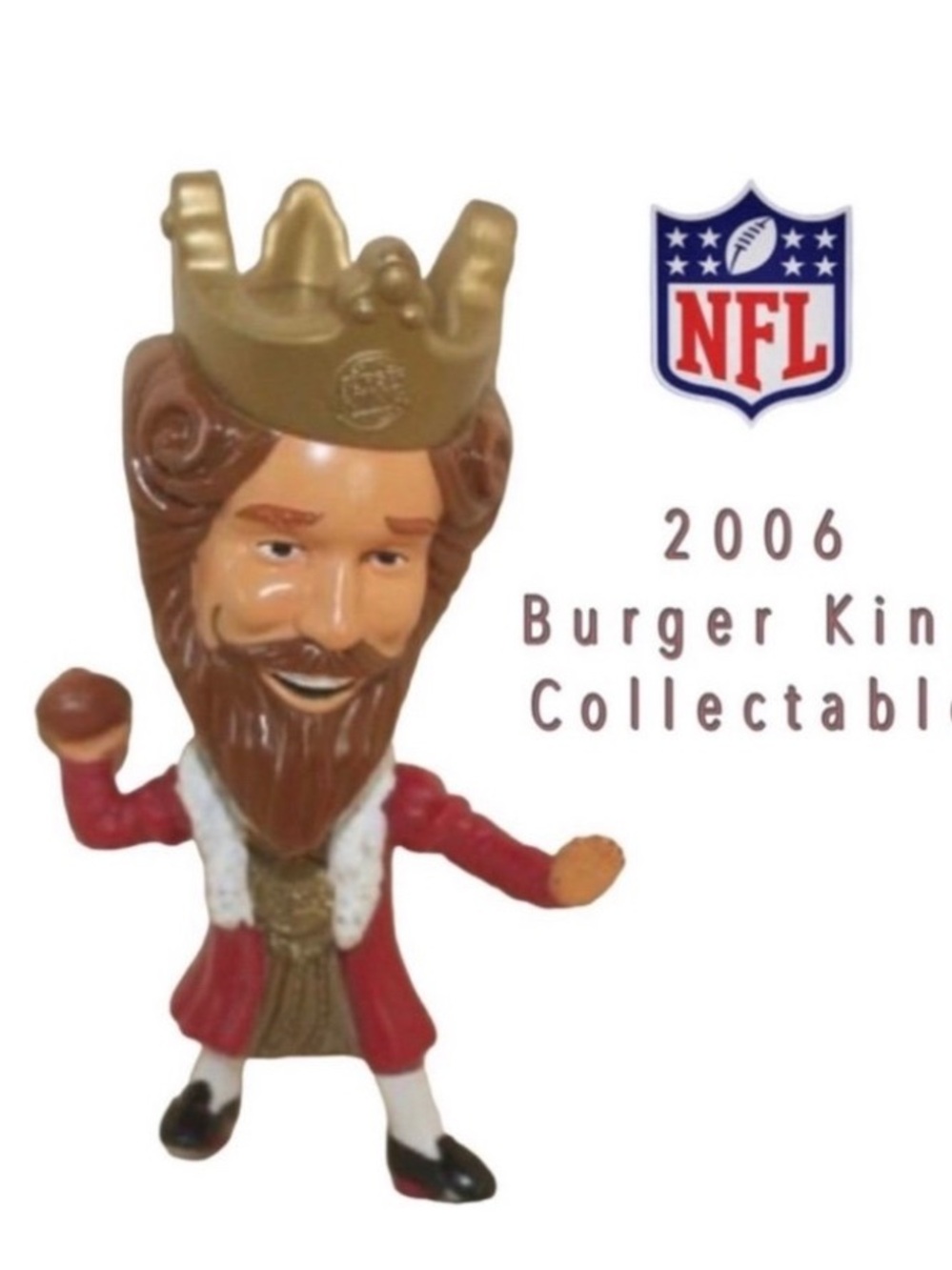 2006 Burger King NFL Football The King Bobblehead New Sealed